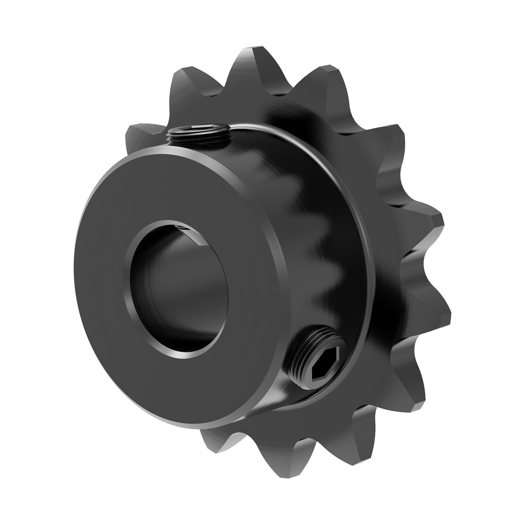 FOCMKEAS 14 Tooth Roller Chain Sprocket, 25 Chain, 5mm Bore
