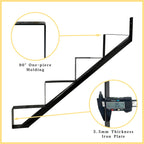 4 Step Metal Stair Step Steel Riser Stringers for 34.7" Height Deck, 2Packs