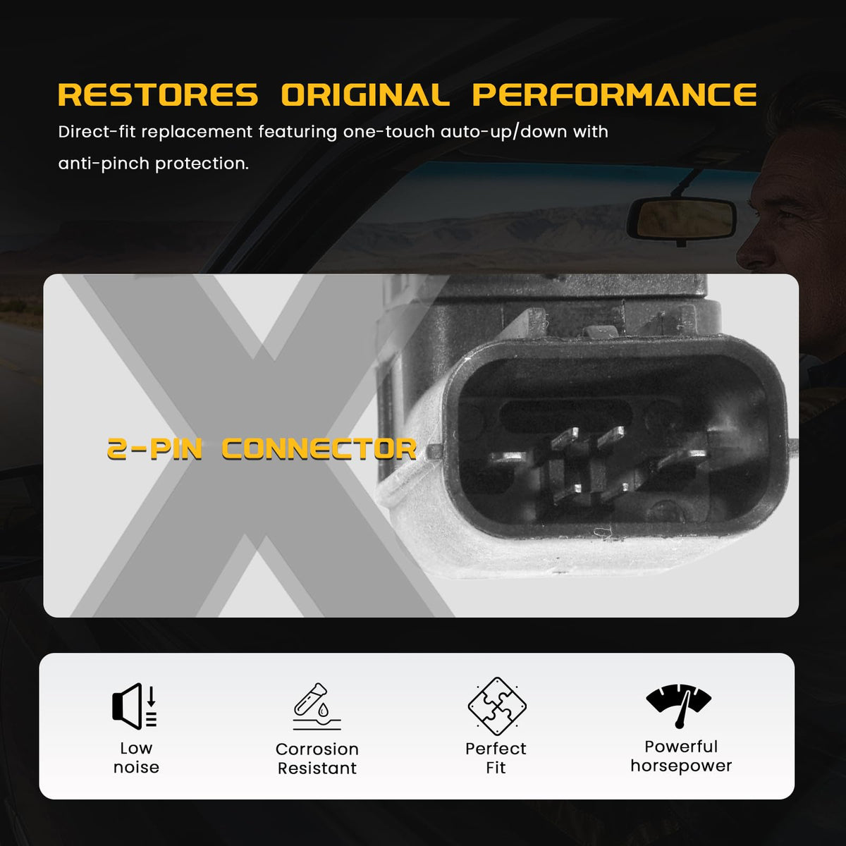 XIONTEC Power Window Regulator Compatible with Honda