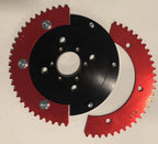 Split Aluminum Sprockets 35 Chain. Multiple sizes (72 Tooth)