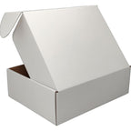 13x10x4 Shipping Boxes (20pcs) White Mailer Corrugated Cardboard Box