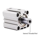 Air Pneumatic Cylinder 63mm Bore Small Thin Cylinder 5-100mm Stroke 1Pcs(Color:Stroke 10mm)