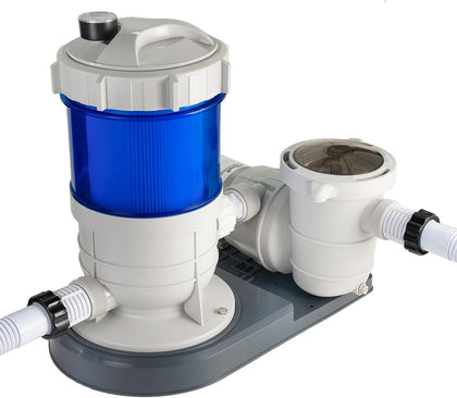 1,800 GPH Pool Cartridge Filter System w/Pool Pump for Above Ground Swimming Pool Up To 18,000 Gallons, 1.5” Ports