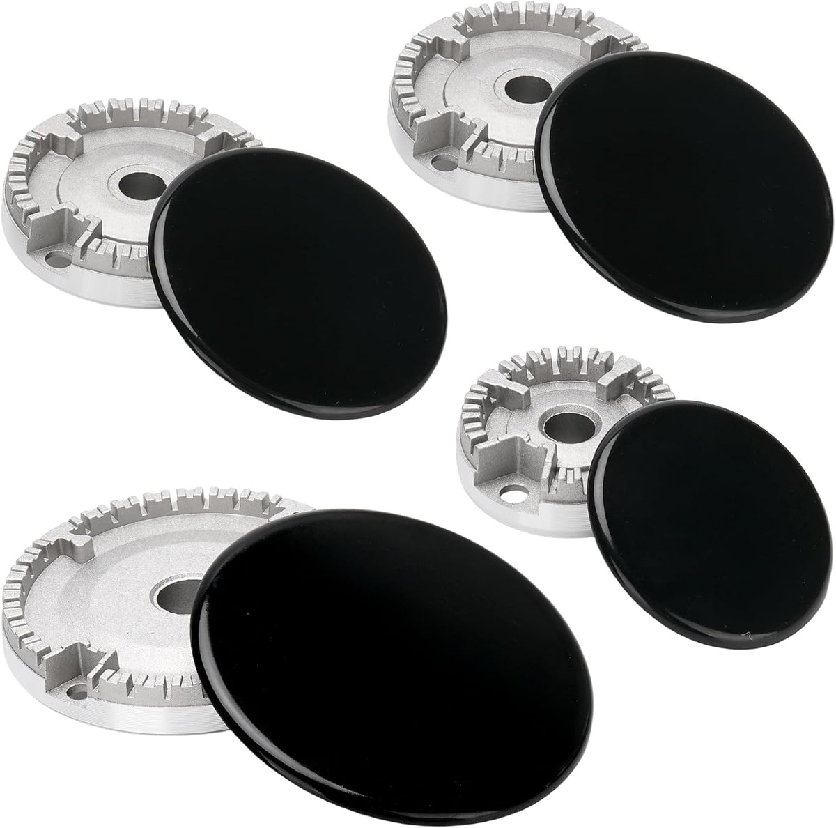 Gas Stove Burner Covers Cooker Hat Set Compatible for SABAF