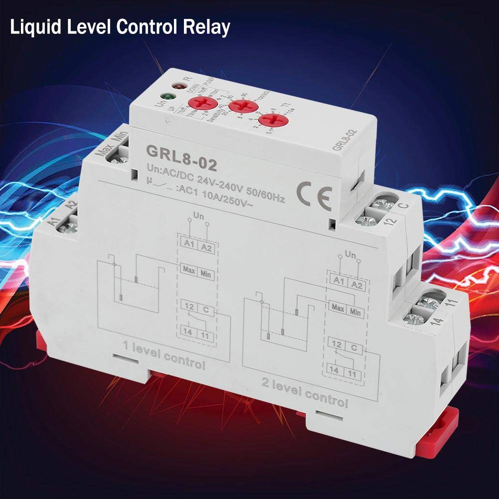 Liquid Level Control Relay GRL8-02 Adjustable Delay 24-240V