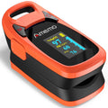 Fingertip Pulse Oximeter with Plethysmograph and Perfusion Index, include carrying case, Large OLED Digital Display