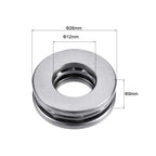 uxcell 51101 Thrust Ball Bearings 12mm x 26mm x 9mm Chrome Steel Single Direction 3pcs