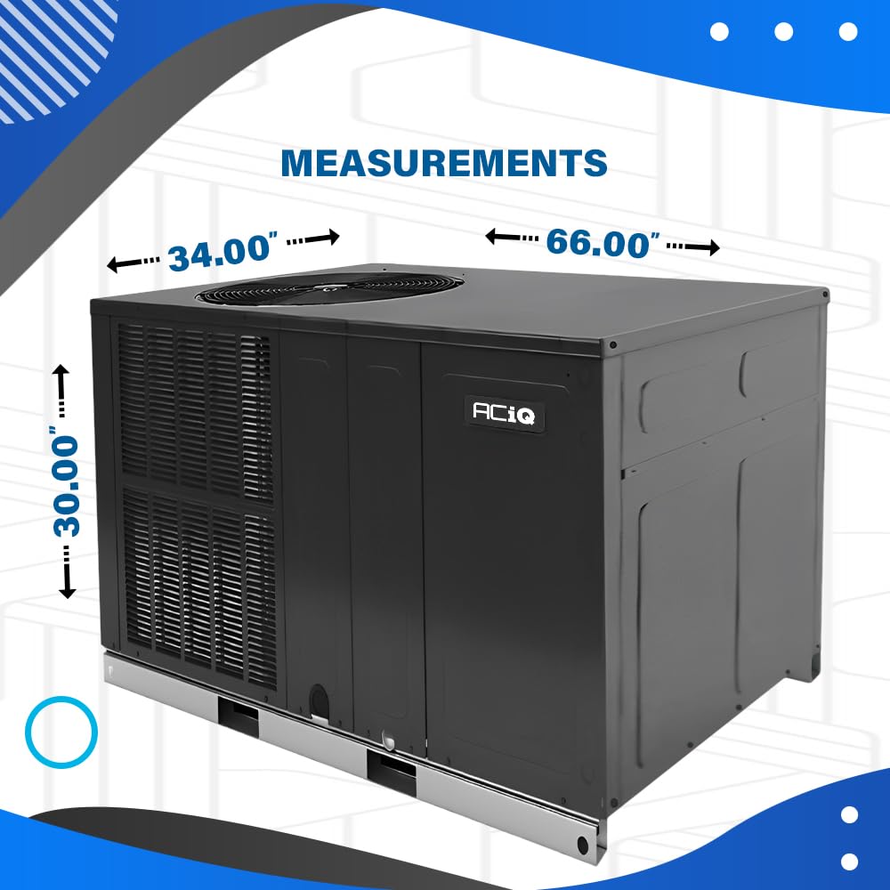 2 Ton 13.4 SEER2 Packaged Heat Pump System with 5kW & Install Kit