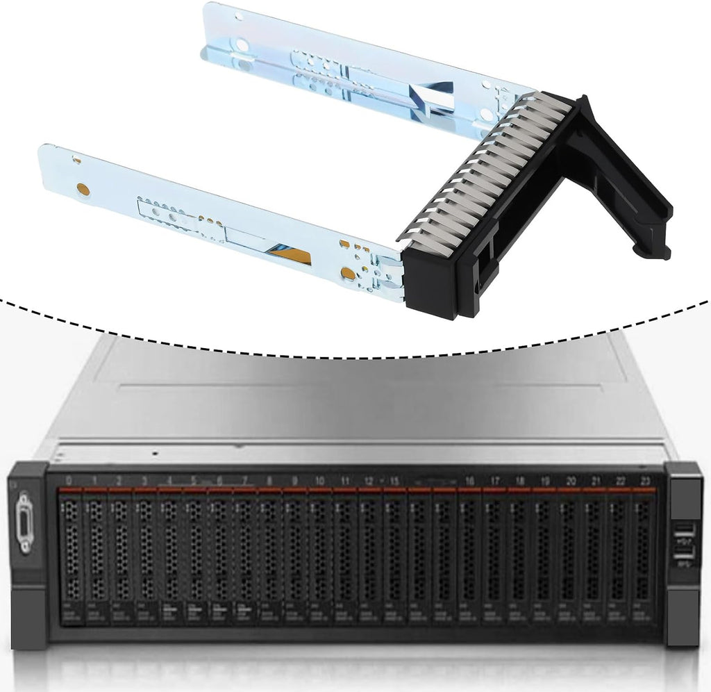 1 Set 2.5-Inch SAS Drive Caddy with Screws SM17A06246 Compatible with Lenovo Think System SR650 SR550 SR630