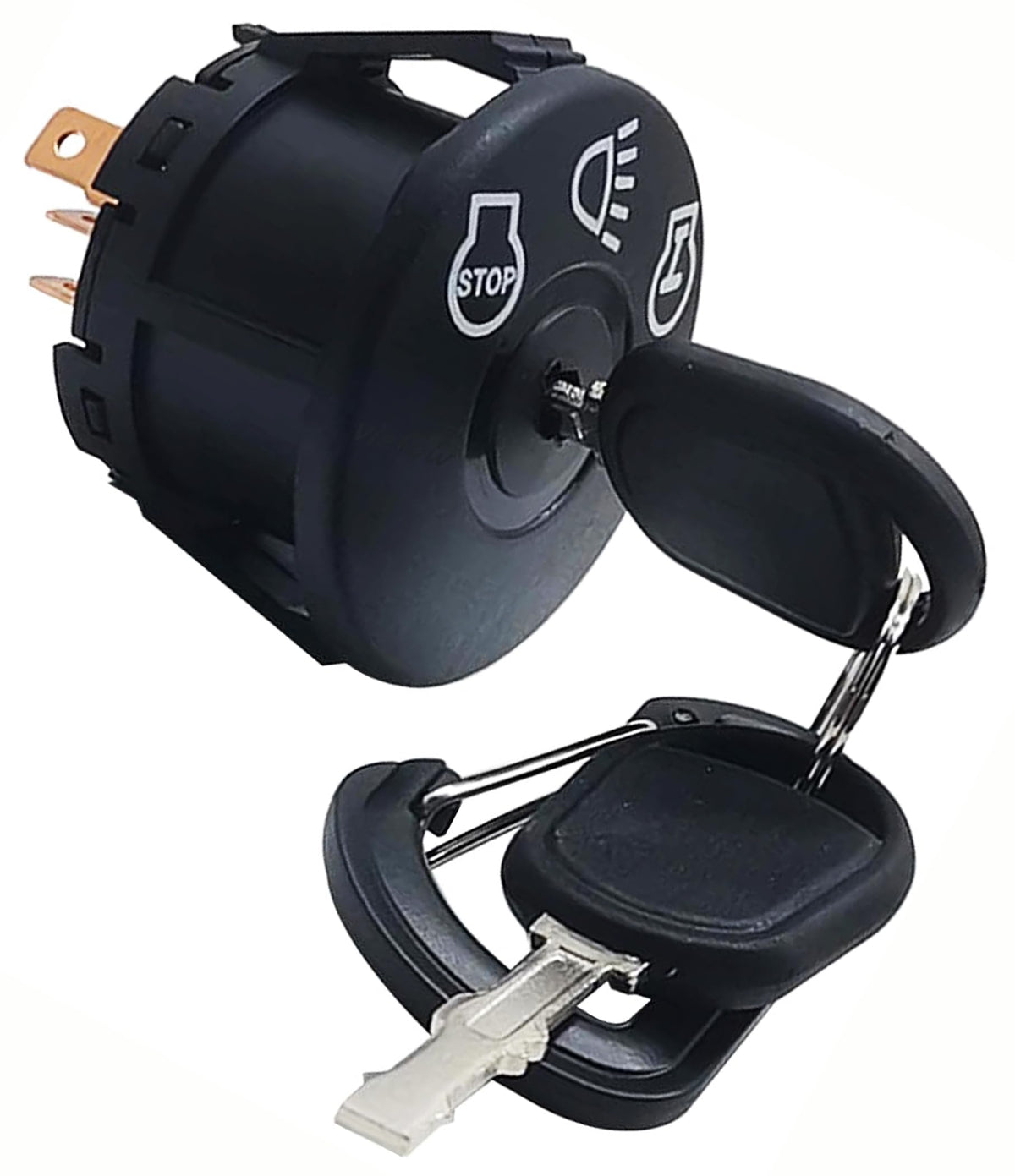 Viefow 175566 7-Terminal 4-Position Ignition Switch with Key