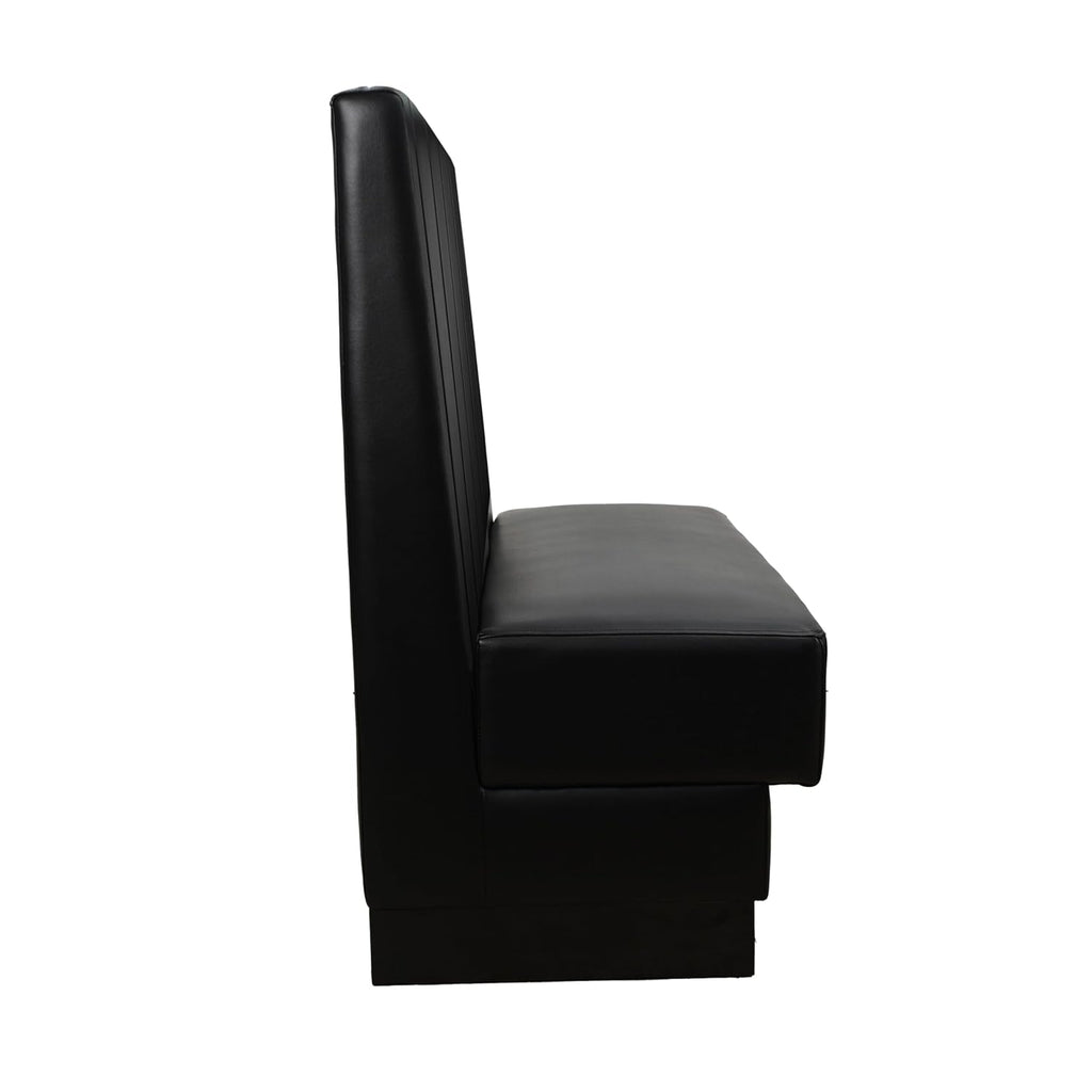 FDP Pro Series Channel Back Single-Sided Restaurant Booth - Black