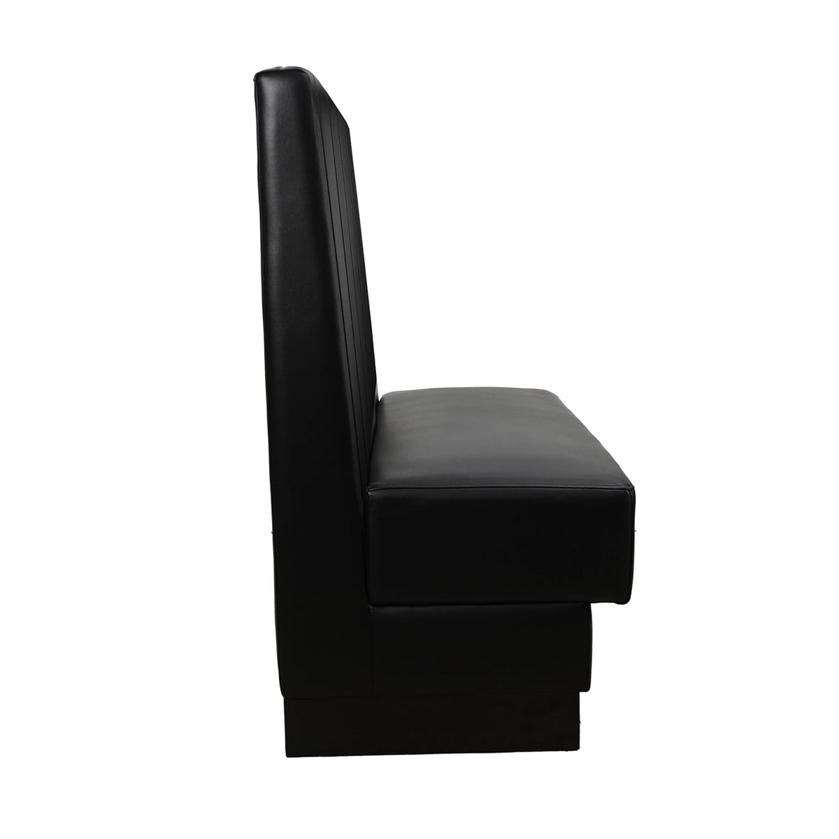 FDP Pro Series Channel Back Single-Sided Restaurant Booth - Black