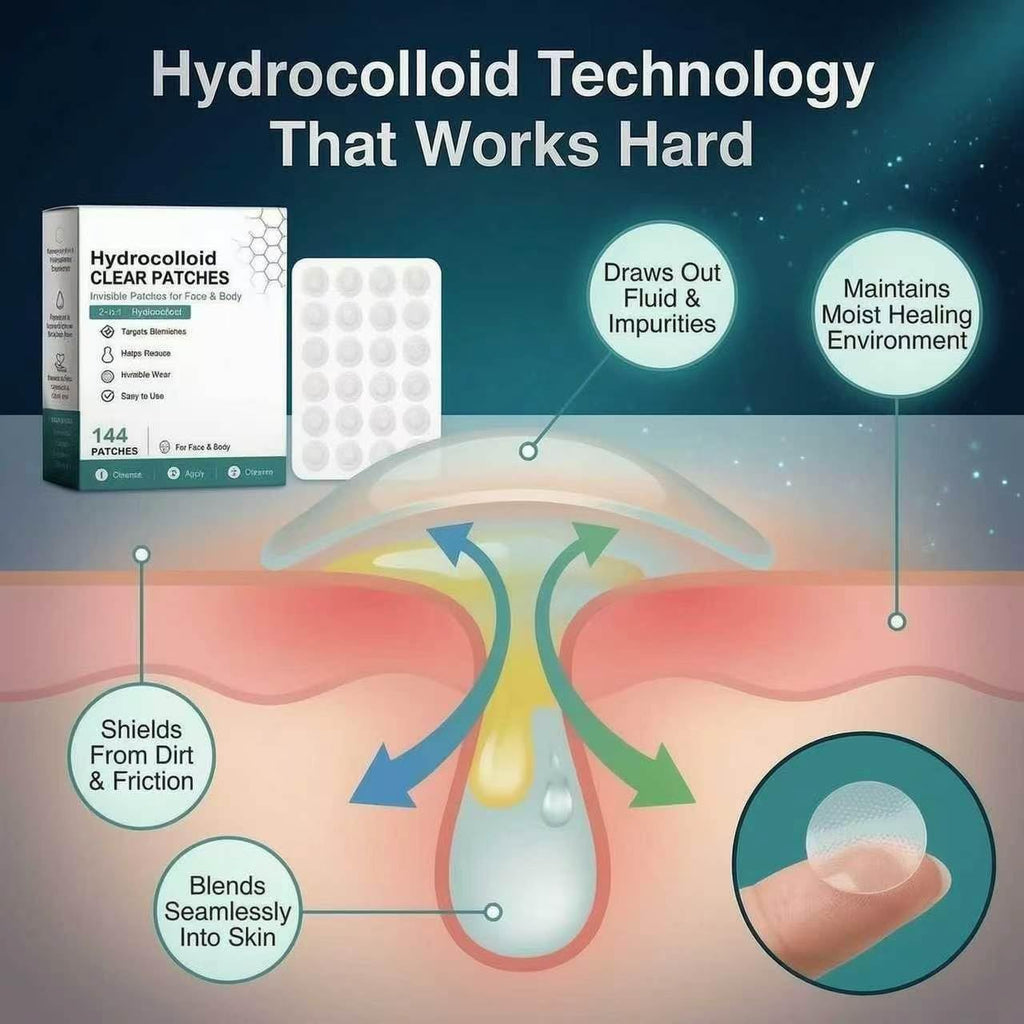 Microdart Acne Patches 2-in-1 Hydrocolloid, Invisible Spot Treatment for Men & Women, All Skin Types
