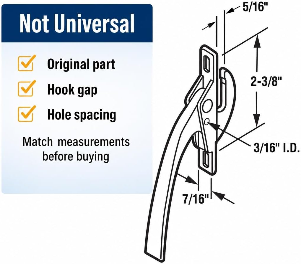 H 3540 Bronze Casement Window Locking Handle (Single Pack)