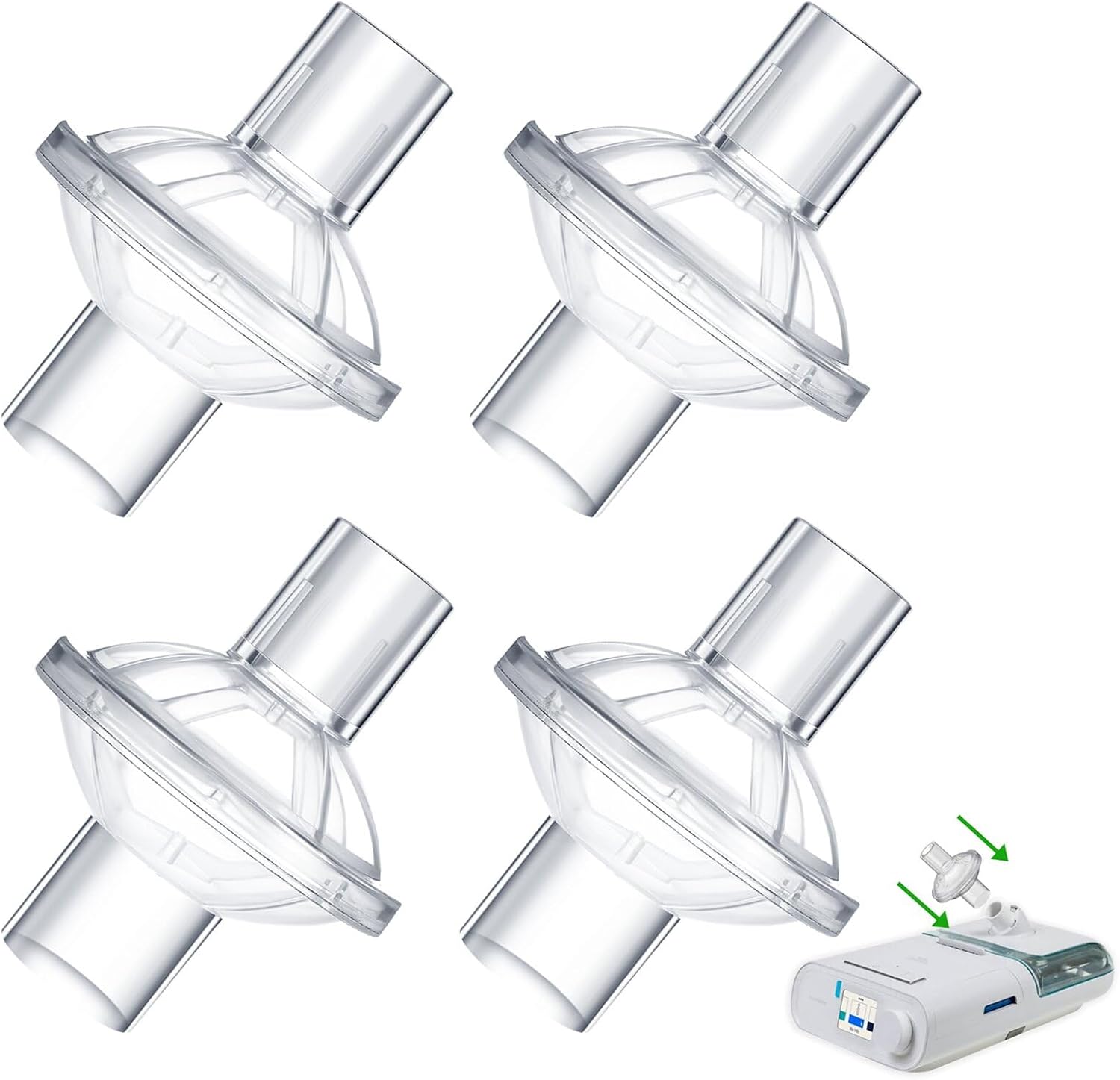 Inline Filter for CPAP Universal for BiPAP Machine Inline CPAP Filters Standard Tubing Compatible with All 22mm 25mm