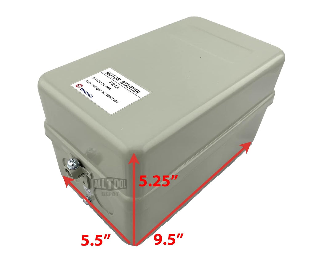 Magnetic Motor Starter Control 7.5 HP 3 Phase 208/230V 17-24AMP S-P21