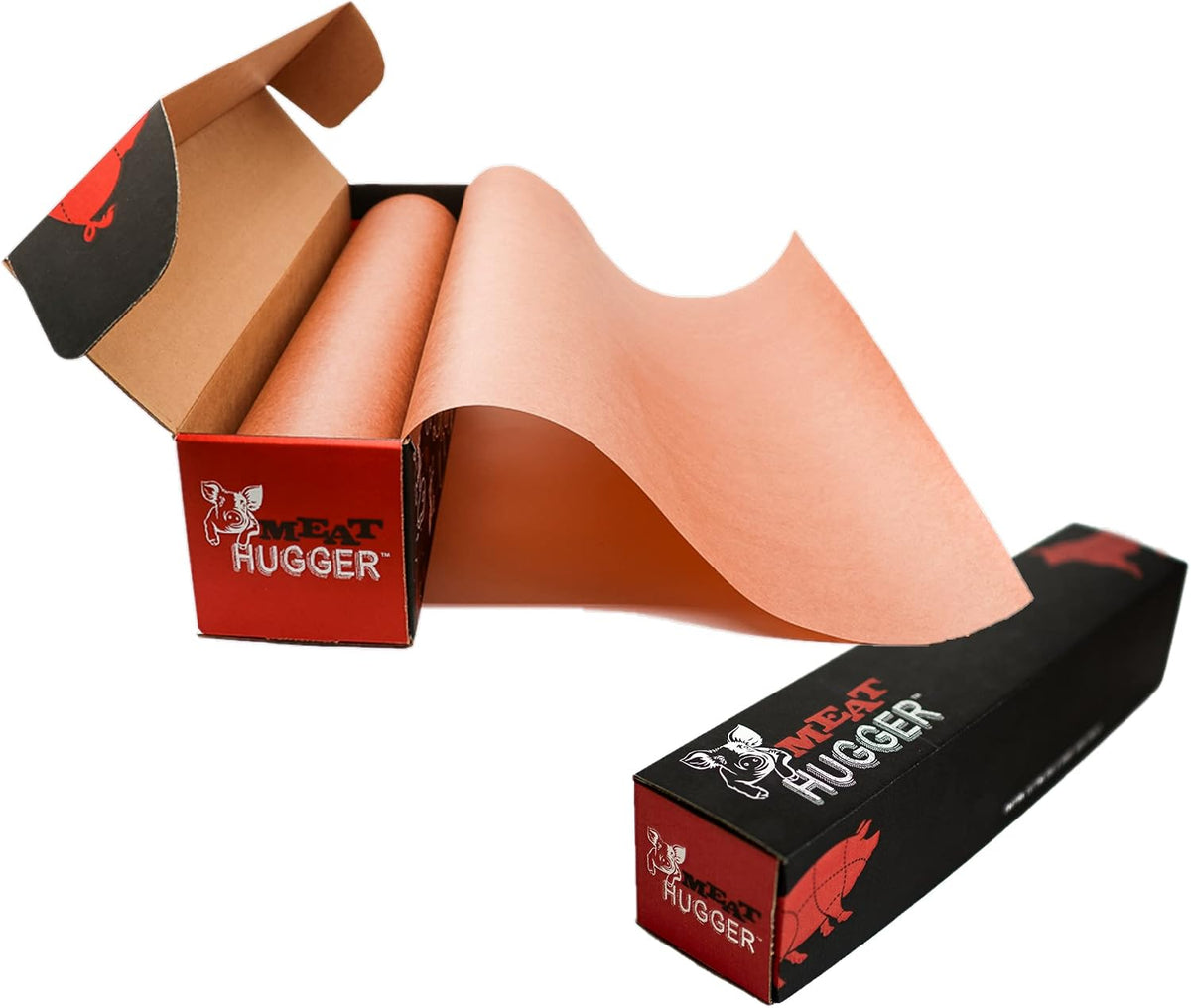 Pink Butcher Paper Dispenser Box (17.25 Inch by 225 Feet Roll) - Heavy Duty Unwaxed Unbleached Food Grade Paper