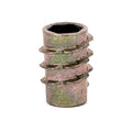 E-Z LOK Knife Thread Insert for Soft Wood, Hex Flush, 8-32, 10mm, 100 ct