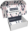 Custom Shipping Boxes (25 Pack) - Branded Mailer Boxes with Logo Print for Small Business and Subscription (Inside