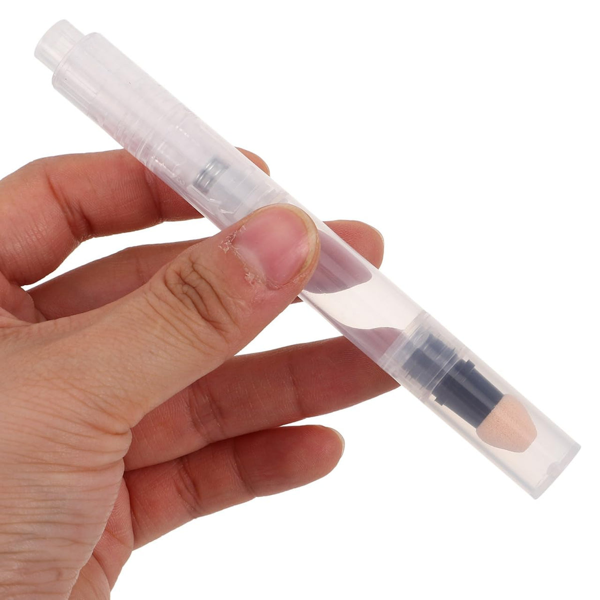 Refillable Makeup Press Pen Sponge Tip Lip Gloss Applicator Pen Portable Blush Dispenser for Foundation Concealer