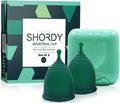 Reusable Menstrual Cups (Large) Set of 2 with Mini Box, Medical Grade Silicone, Coupe Menstruelle, Safe Period Cup