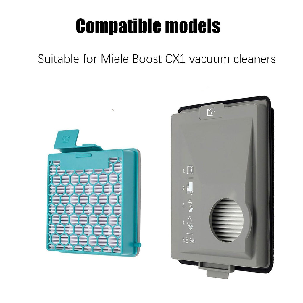2 Pcs Replacement Washable Filters with Compatible with Miele Boost CX1 Vacuum Cleaner，Accessories Kit