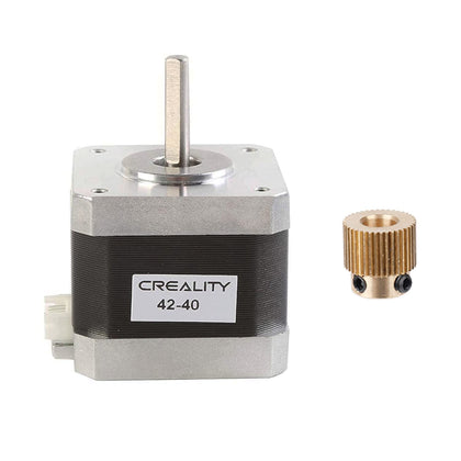 Creality Official 42-40 Stepper Motor with Extruder Gear, 2 Phase 1A 1.8 Degree 0.4 N.M for 3D Printer Extruder