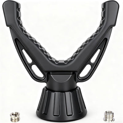 360° Rotating V Yoke Shooting Rest for Rifle Compatible with Shooting Stick Hunting Tripod, Gun Tripod and Monopod
