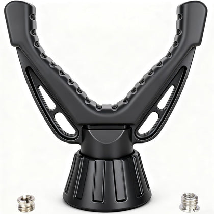 360° Rotating V Yoke Shooting Rest for Rifle Compatible with Shooting Stick Hunting Tripod, Gun Tripod and Monopod