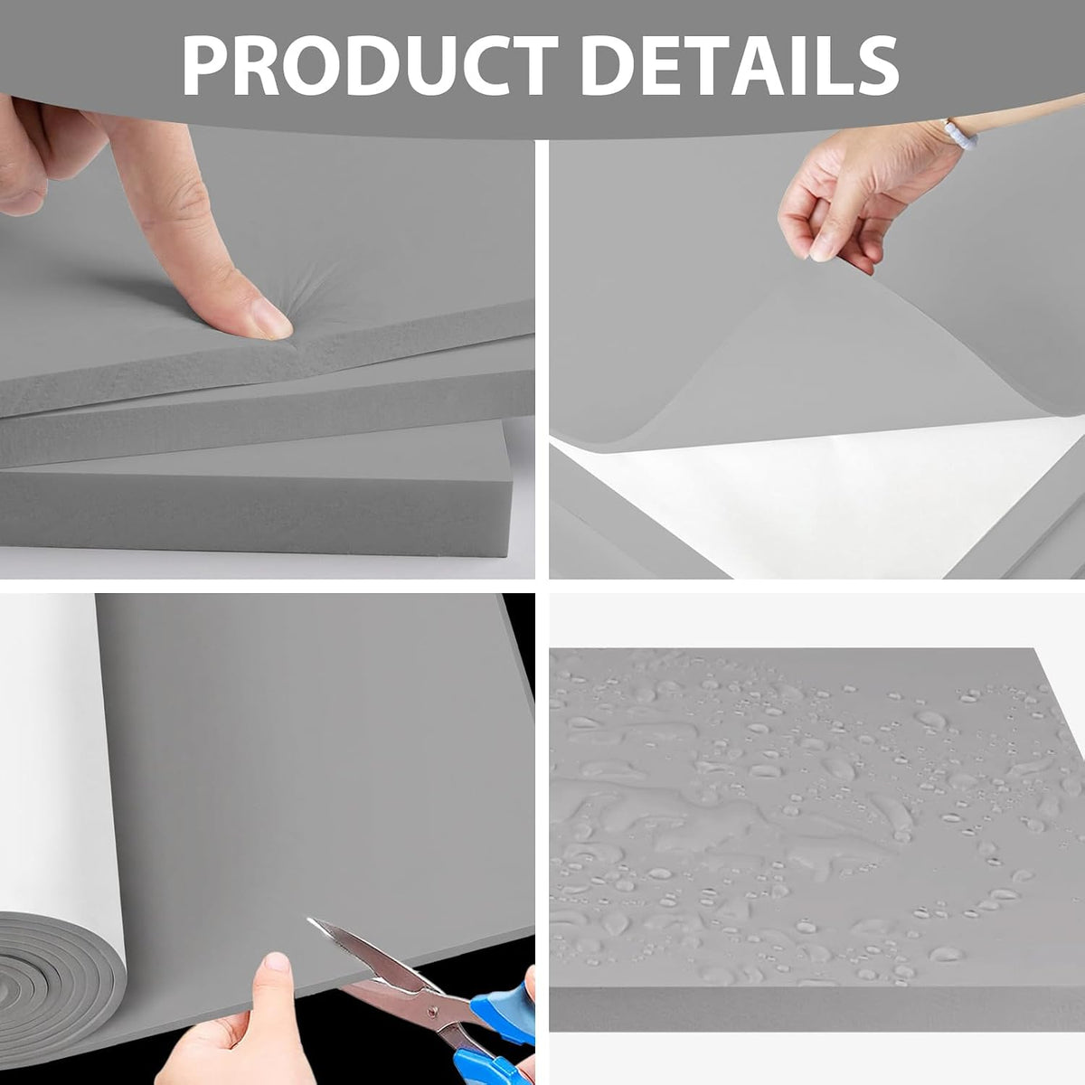 Sponge Neoprene Foam Padding Self Adhesive Foam Sheets EPDM Rubber Sheet