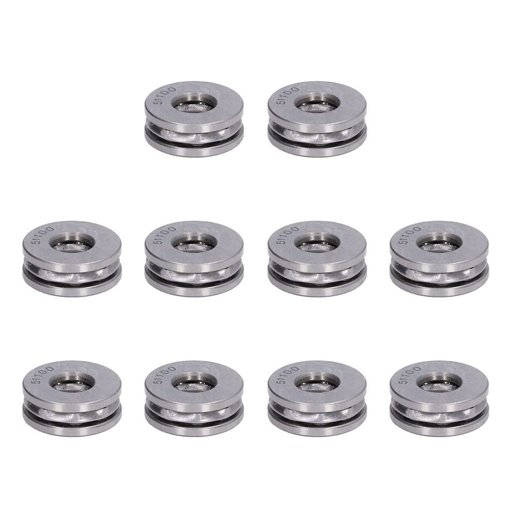 Aumotop Miniature Thrust Ball Bearings Set, High Precision (51100)