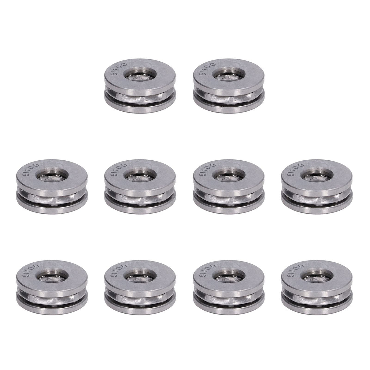 Aumotop Miniature Thrust Ball Bearings Set, High Precision (51100)