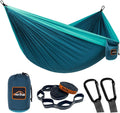 Camping Hammock, Super Lightweight Portable Parachute Hammock with Two Tree Straps Single or Double Nylon Travel Tree