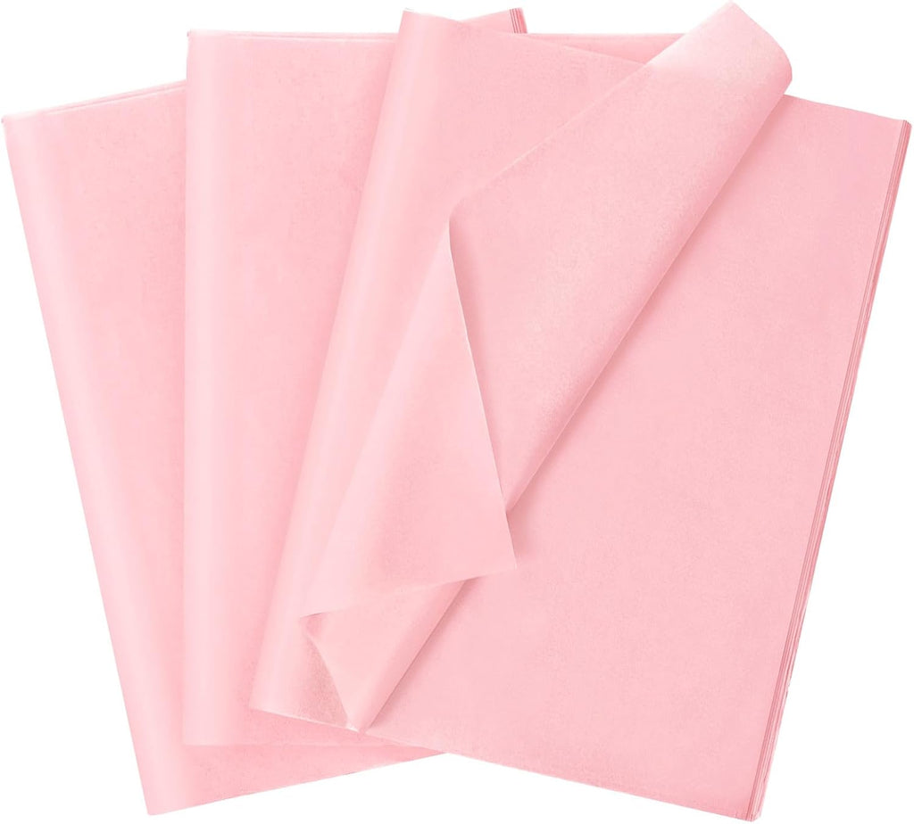 120 Sheets 14 x 20 Inch Light Pink Tissue Paper for Gift Bag