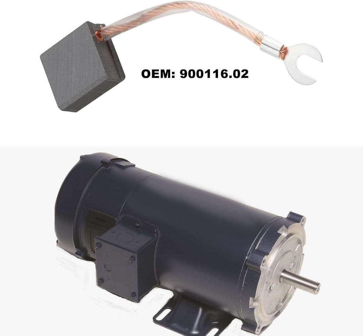 1Pair DC Electric Motor Carbon Brush 900116.02 20.6x19.8x9.5mm Compatible with Leeson DC Motors