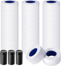 30 Rolls 15000pcs White Price Gun Labels for Mx-5500 Labeller White Pricemarker Stickers Plus 3 Piece Refill Ink