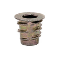 E-Z LOK Threaded Insert for Soft Wood, Zinc Hex-Flanged Thread Inserts 10-24 Internal Threads, 0.394" Length Pack of 10