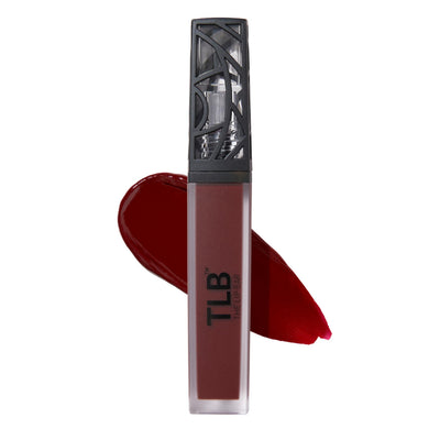 Nonstop Liquid Matte Lipstick, Mastermind (Deep Blood Red) - High Pigment - Long Lasting - Jojoba Oil, Vitamin E