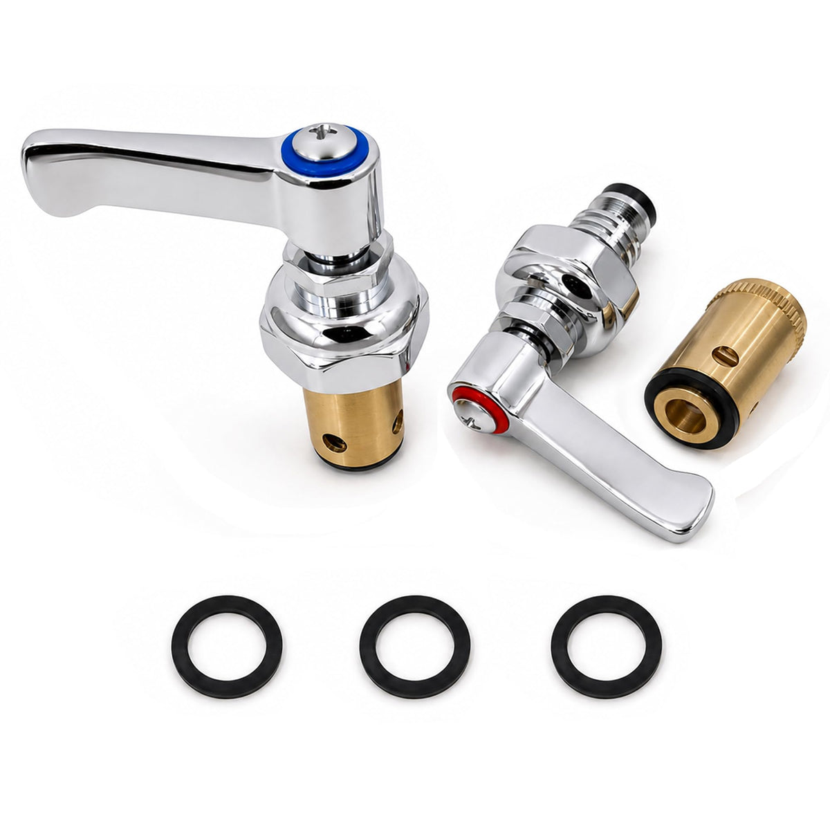 VISELTIS Hot & Cold Spindle Assembly Replacement for T&S Brass Faucets