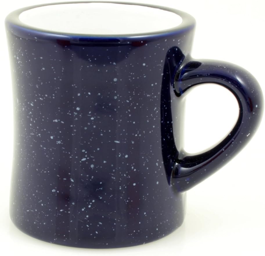 Ceramic Diner Campfire Mug, 10oz (Single) (Cobalt Blue)