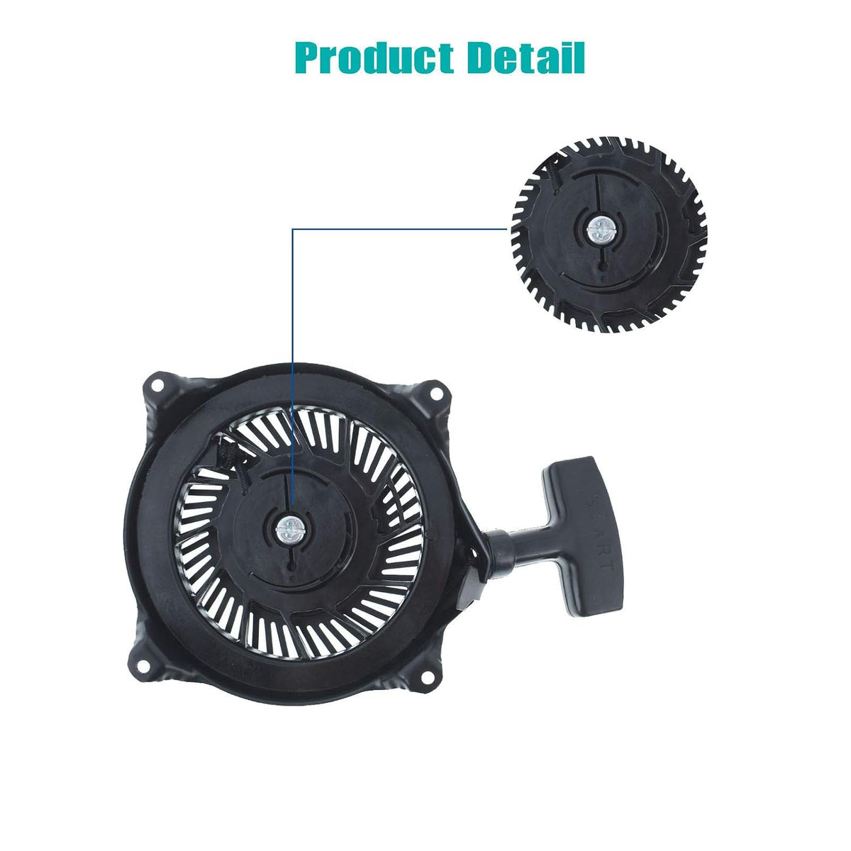 Autoparts 497830 Recoil Rewind Pull Starter Replacement for Briggs Stratton 135202 135212 135232 135237 135702