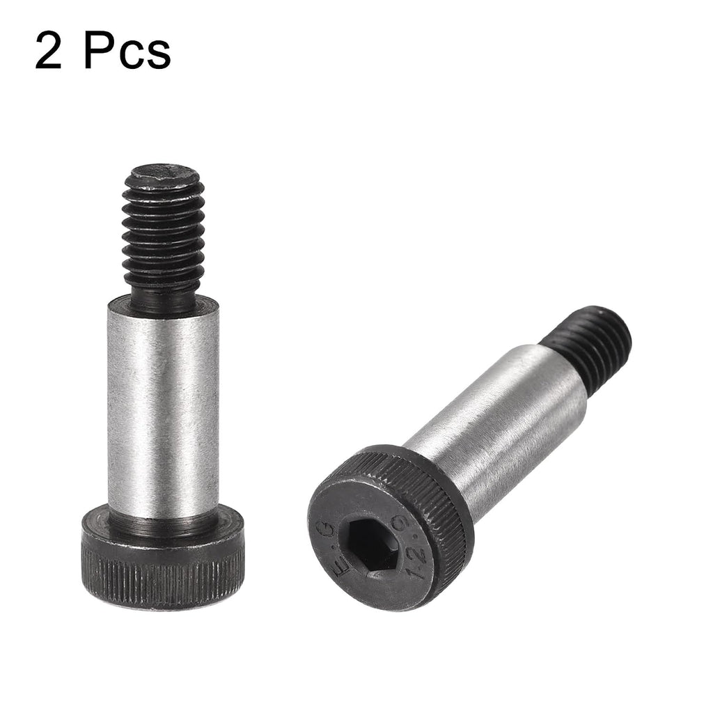 uxcell Alloy Steel Hexagon Socket Head Shoulder Screws Bolts, 1" Shoulder Length, 1/2" Shoulder Dia, 3/8-16 Thread, 2pcs