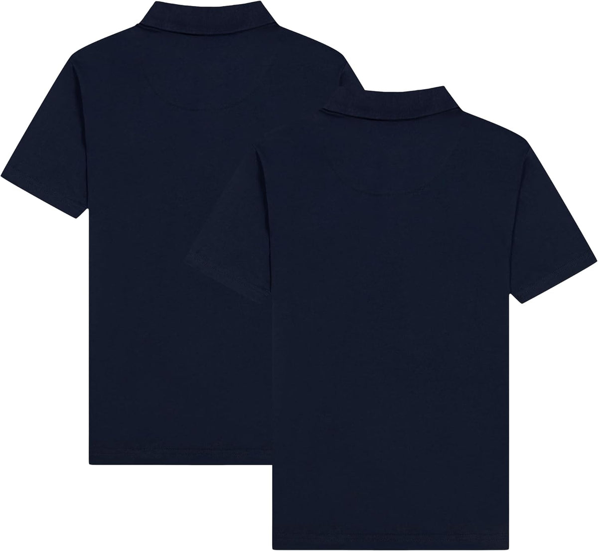 Boys' School Uniform Short Sleeve Soft Jersey Polo, 2-Pack
