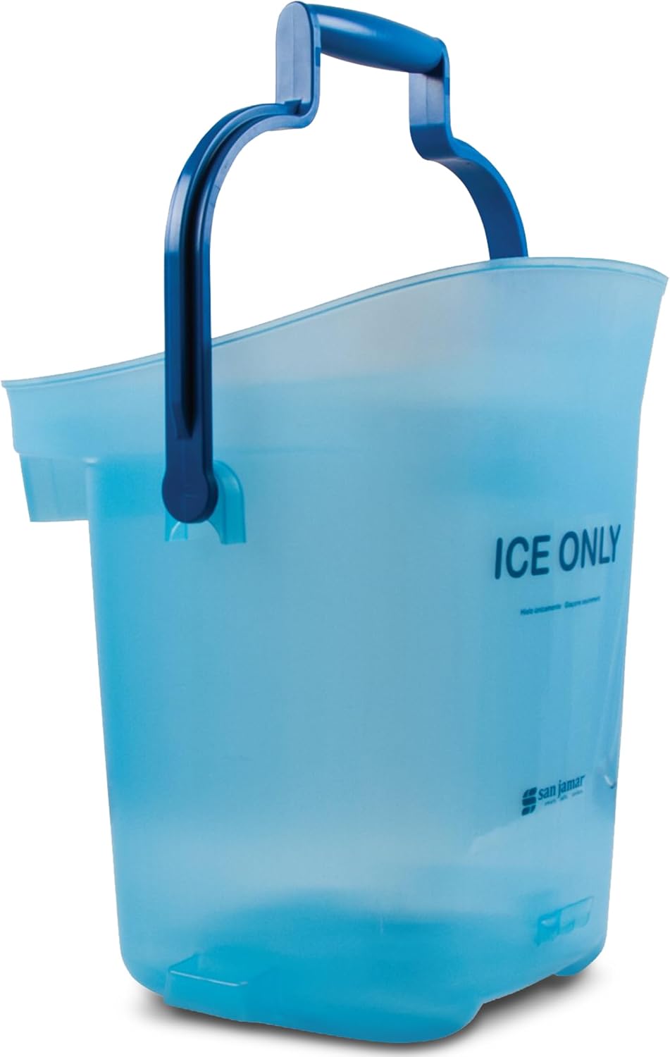 Ice Bucket, San Jamar Light Duty, 6 Gallon, Dual-Grip Handles, Blue