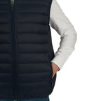 Clark Mens Puffer Vest Down Alternative Water Resistant Packable Outerwear Zip Up Pockets Warm Versatile Layer BLK Large