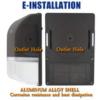 30W LED Wall Pack with Photocell, Outdoor Mini Security Light