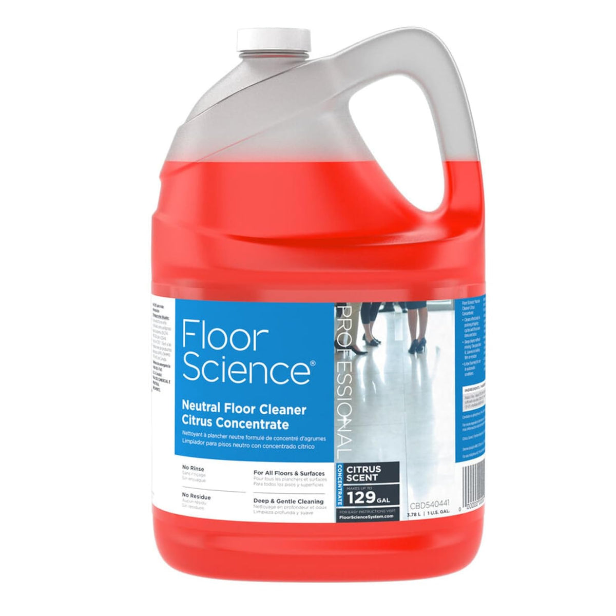 Floor Science Neutral Floor Cleaner, Concentrate, 1 Gallon