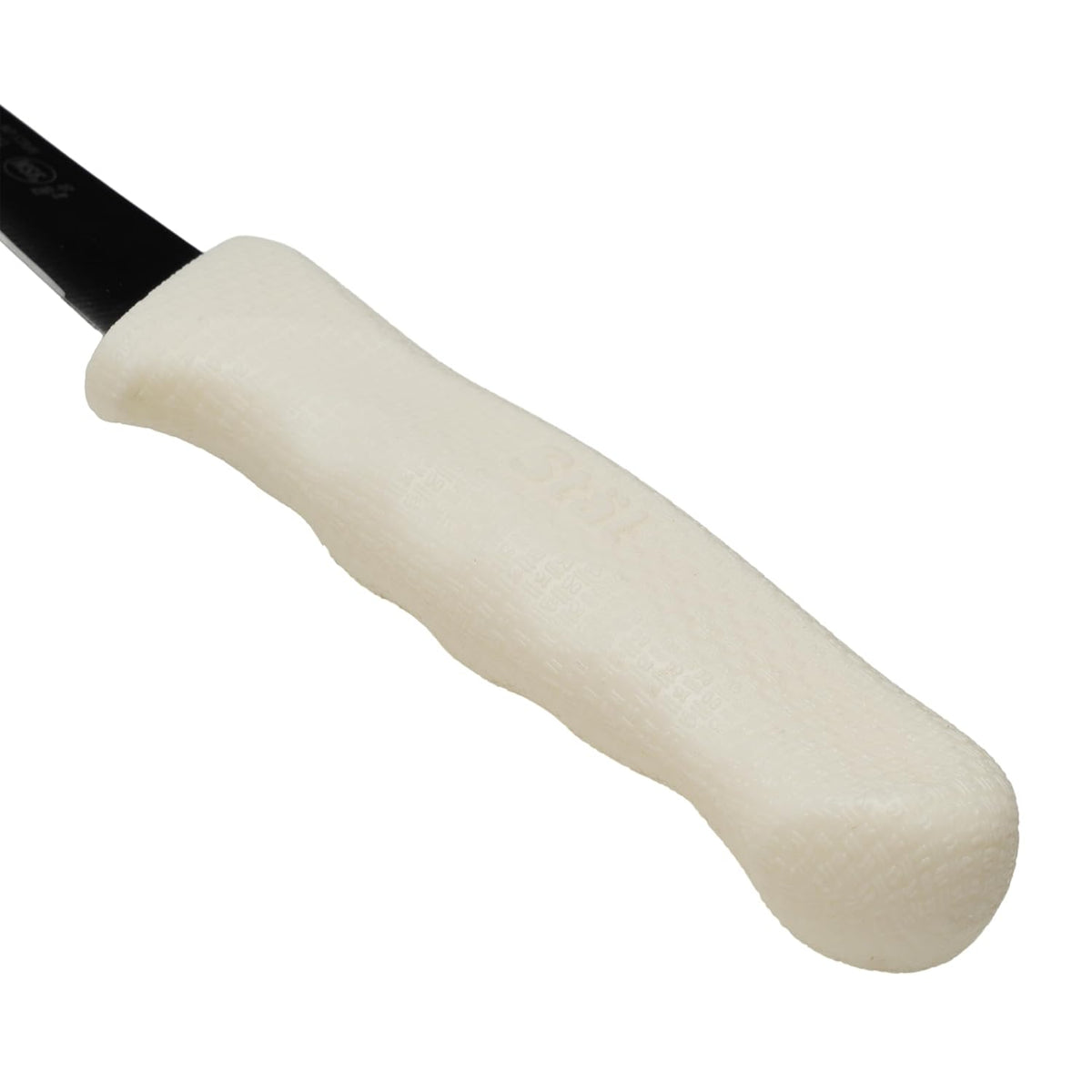6" White Plastic Boning Knife with Handle