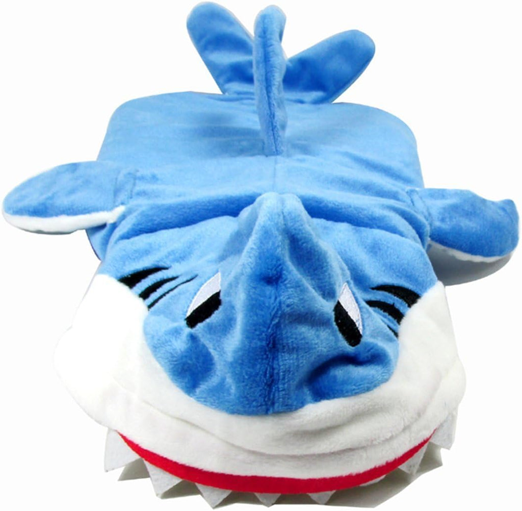 Funny Dog Cat Shark Costumes,Adorable Pet Halloween Christmas Cosplay Dress | Blue Shark Pet Costume,Animal Fleece