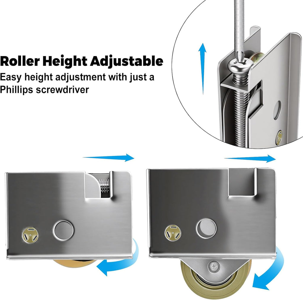 2 Pack 0C5Y00P0 Sliding Patio Door Rollers Replacement